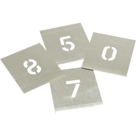 Stencils F112 Set of Zinc Stencils - Figures 1.1/2in STNF112
