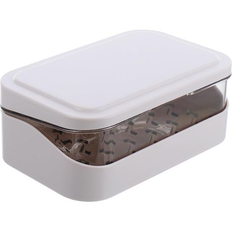 Box with Lid Household Soap Case Compact Draining Dish (1/5)