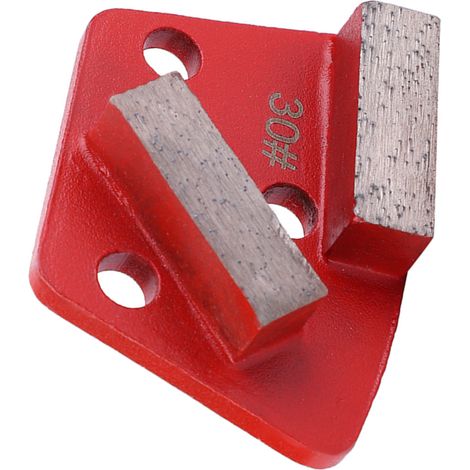 3PCS Disque de Ponçage Trapézoïdal Diamant 30 Grain Métal pour Béton