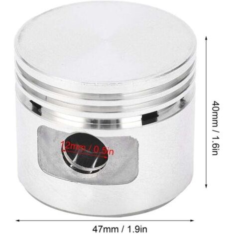 NALOOKAMIC Piston de Compresseur D'air, Bague de Piston en Aluminium de Bielle, Pièces de Pompe à Air à Huile et à Gaz, Diamètre 47mm, Accessoires pour compresseur d'air, Accessoires Pour Compresseur (1/3)