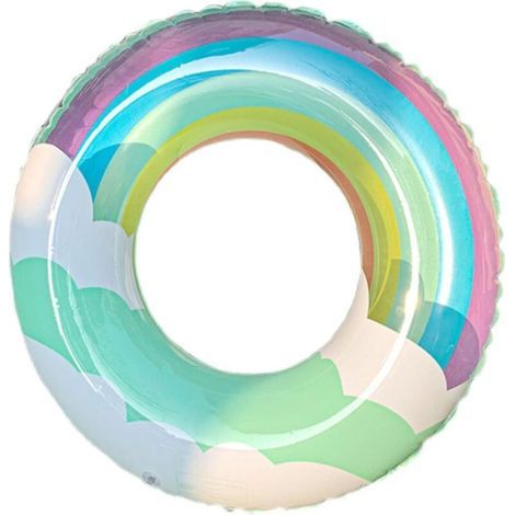 BUNTHAUS Bouee Gonflable,Anneau de Natation d'été,Flotteur Gonflable pour Piscine,pour Fêtes de Piscine, Anneau de Natation Fêtes de Piscine avec vannes Rapide,pour Adolescents, Adultes.