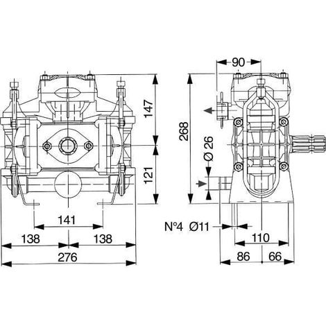 Pompe à pistons COMET 6101100200
