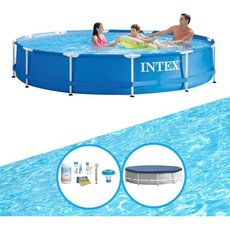 Intex Piscine Tubulaire Ronde - 366x76 cm - 3-pièces  S22455 (1/5)