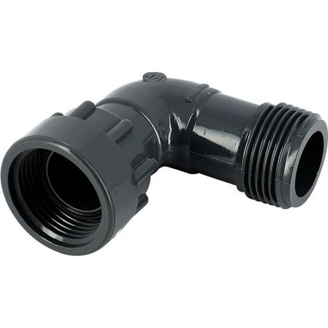 Coude union PVC Ø1'' MF – Raccord rapide pour plomberie – Étanchéité optimale – Conception en coude pour changement de direction – Dura