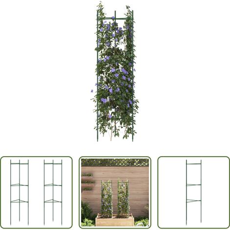 Pflanzenhalter - Tomatenkäfig 2 Stk. 116 cm Stahl und PP (1/5)