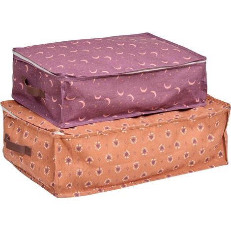 Lot de 2 Housses de Rangement Nomade "Zippy" 60cm Multicolore