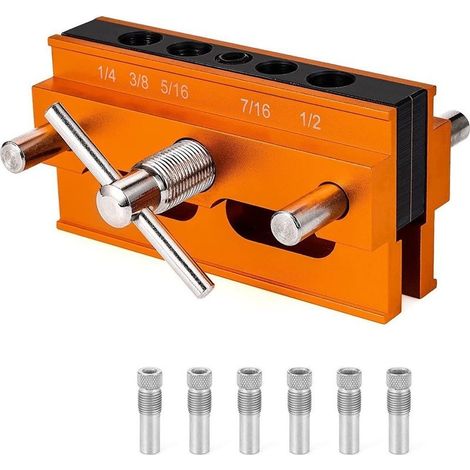 Piece Drilling Jig Drill Guide Drill Guide Hinge Drilling Jig Oblique Pocket Hole Jig Kit Set (1/5)