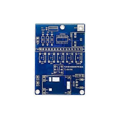 Récepteur radio FM, kit de soudage électronique avec écran LCD, kit C pour montage et apprentissage du soudage, à monter soi-même. (1/5)
