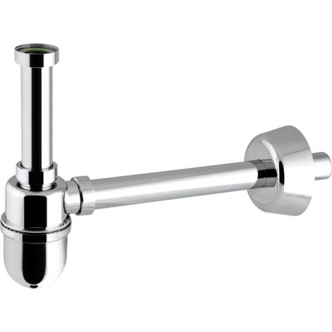 SIFONE A BOTTIGLIA PER LAVABO LAVANDINO BAGNO CROMATO COMPLETO VARIE MIS 11783V 1" (11783) (1/2)