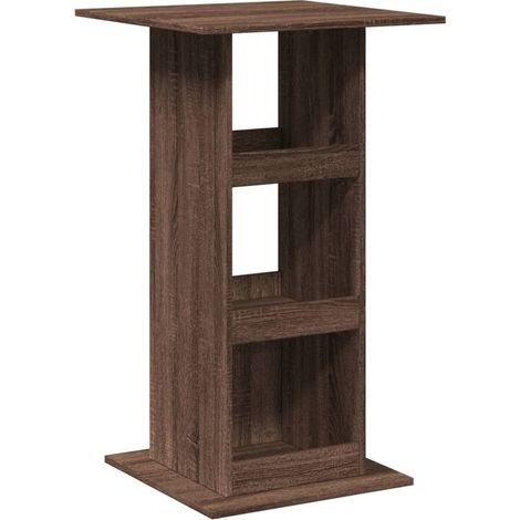 Maison Exclusive - Mesa alta bar con almacenaje madera marrón rob