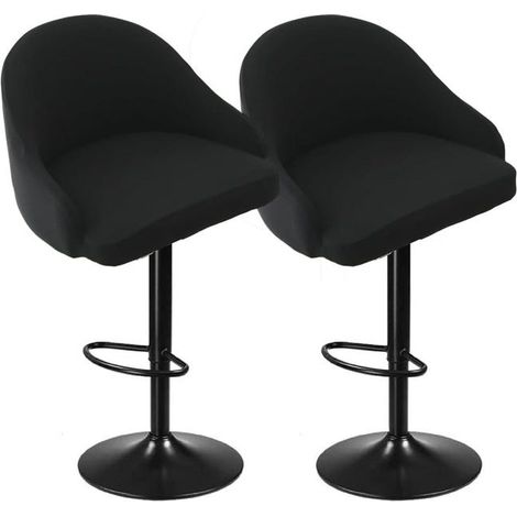 Funda para taburete de bar escandinavo de 2 piezas con reposabrazos, funda curva para taburete de bar, funda protectora elástica para silla de bar (1/5)
