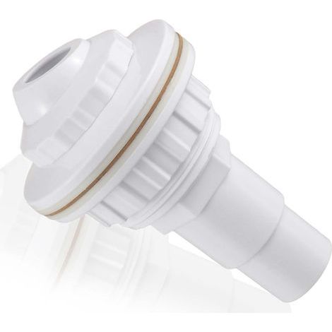 Buse D'Entrée De Piscine, buse de refoulement pour piscines à parois en Acier, buse de refoulement avec tête pivotante, buse de refoulement Piscine pour raccord de Tuyau 32mm/38mm (1/5)