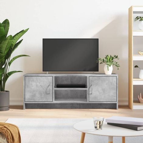 vidaXL Mobile Porta TV Grigio Cemento 102x30x37,5 cm Legno