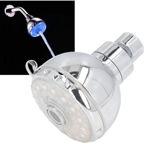 LED-Wasserhahn mit temperaturabhängigem Farbwechsel G1/2, fester Kopf ABS 10x9,5x8cm, ohne Batterie, 360°-Drehung, hoher Druck, Lieferung erfolgt einzeln. (1/5)