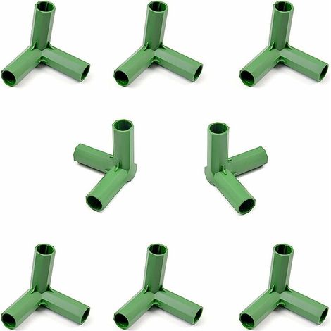 Greenhouse Frame Connector, Greenhouse Frame Furniture Connectors, 10 Garden Frame Connecting Accessories 16mm Stable Support for Greenhouse Frame (Right Angle 3 Way) (1/5)