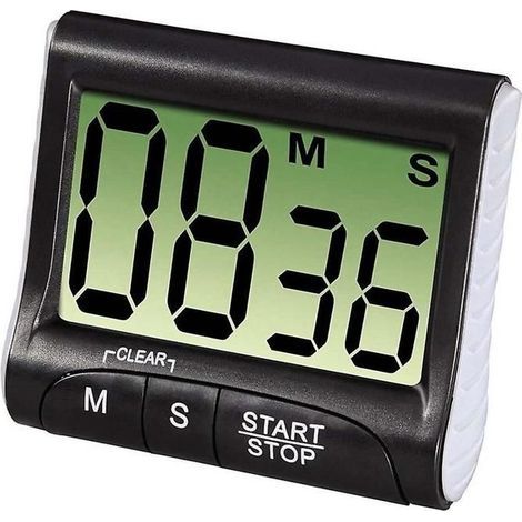 Digitaler Küchentimer, Countdown-Timer, extra großes Display, starker Magnetständer und ausziehbarer Halter. (1/5)