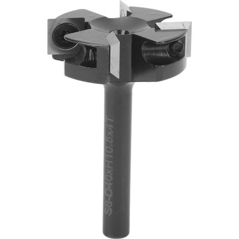 Fresa per superfici, 4 taglienti, gambo da 8 mm, diametro di taglio da 40 mm, utensile per pialla per la lavorazione del legno