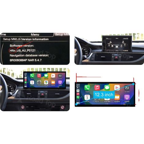 Display multimediale, touchscreen da 12,3 pollici, compatibile con Audi A6 A7, 12.3 LHD HN (1/2)