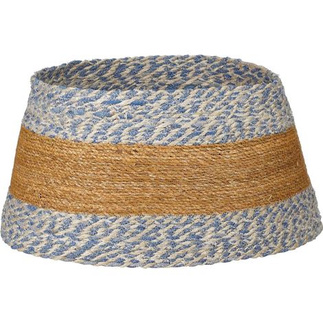 House of Seasons Jupe de sapin de Noël Bleu H26xl50xL50cm (1/4)