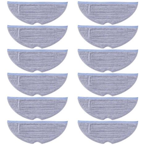 NALOOKAMIC Lot de 12 lingettes de nettoyage pour aspirateurs robots Xiaomi Roborock séries S7, S7+, S7 MaxV, S7 MaxV Plus, S7 MaxV Ultra et Q7 Max+.