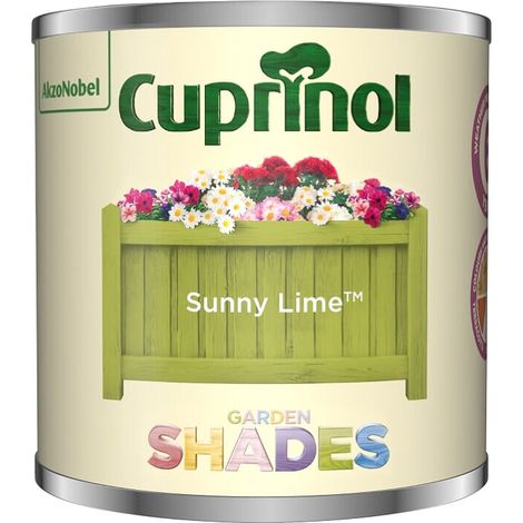 Cuprinol Garden Shades Tester Paint Pot - 125ml - Sunny Lime