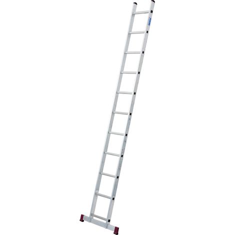 Krause Corda Aluleiter Anlegeleiter Anstellleiter 11 Tritte Höhe 310cm einteilig (1/4)