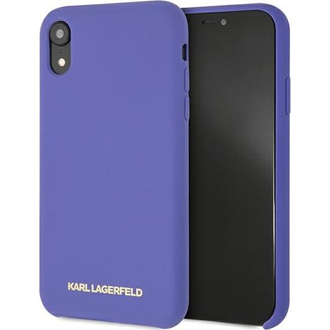 Karl Lagerfeld Silikonhülle für iPhone XR, lila (1/5)