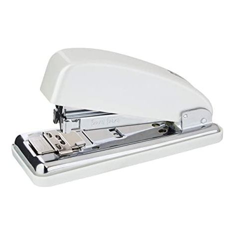 Petrus 626833 - Grapadora de Oficina Mod. 226 WOW Blanco, Capacidad 30 Hojas, Tecnología de Impacto Directo Patentada, Grapado Cerrado, Abierto y Clavado, Incluye Cajita de 200 Grapas