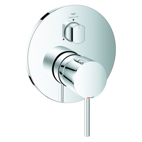 GROHE Einhandbatterie Atrio 24356, mit 3-Wege Umstellung, Fertigmontageset für Rapido SmartBox, chrom (1/4)
