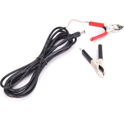câbles d'alimentation CC mâles avec pinces crocodiles, 3 mètres, 12 V/24 V, pour connecteur d'alimentation LED (1/5)