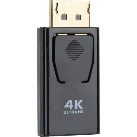 Adaptateur DisplayPort vers HDMI 4K 60Hz, Convertisseur Vidéo Mâle-Femelle pour PC Moniteur Projecteur (1/5)
