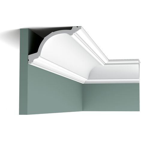 Corniche symétrique C217 – Moulure flexible à peindre – Dimensions L200 x H10,3 cm – Pour espaces arrondis – Orac Decor (1/10)