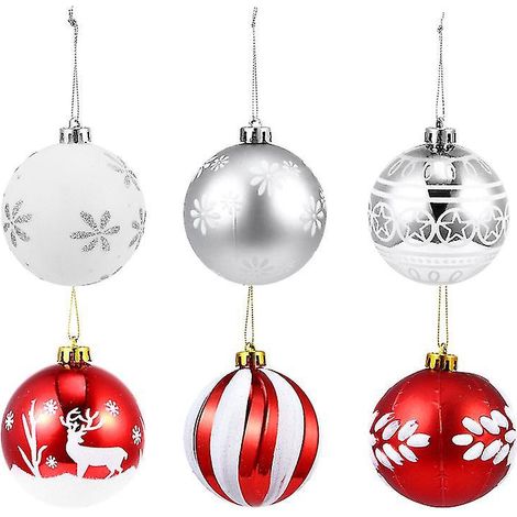 12 Stück Weihnachtskugel-Ornamente