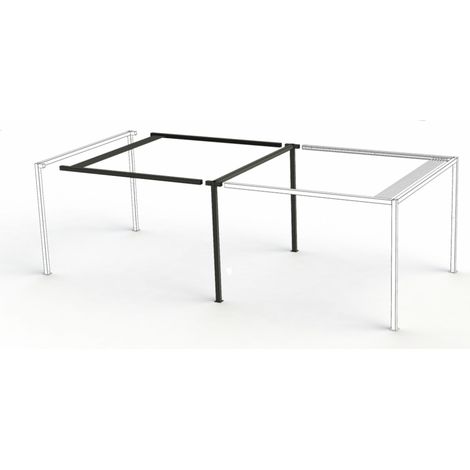Siena Garden Pergola Basis Erweiterung SCHATTENMANUFAKTUR® LIBERA, 307x315x218 cm P11807 (1/3)