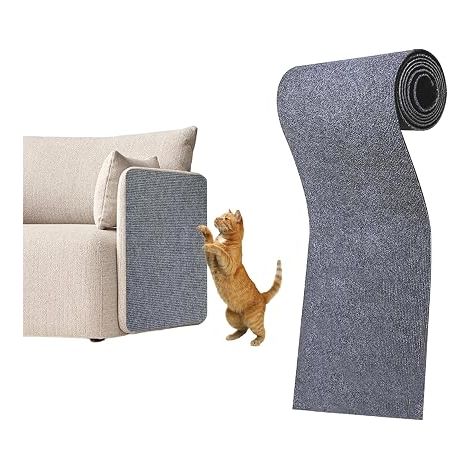 200CMX40CM Tapis Griffoir Chat Canapé Meubles Porte Mur Auto-adhésif