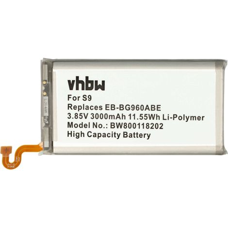 vhbw Akku kompatibel mit Samsung Galaxy SCV38, S9, SM-G960, S9 Duos TD-LTE, S9 Duos Handy Smartphone Telefon (3000 mAh, 3,85 V, Li-Polymer) (1/5)