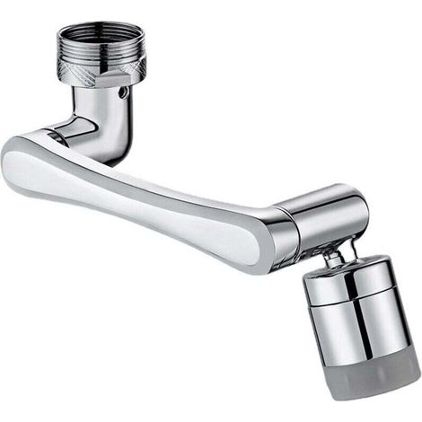 Aérateur de robinet pivotant en laiton 2 modes Aérateur de filtre de robinet de cuisine réglable (1/4)