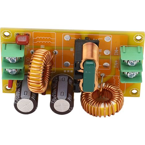 EMV-Filtermodul zur Unterdrückung von Störungen in Gleichstromnetzteilen, elektromagnetische Interferenzunterdrückung, LC 50V 10A Filter, Filterplatine (1/5)