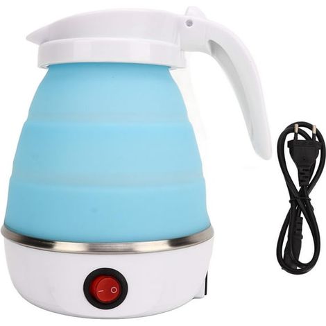 Bouilloire électrique pliable 600 ml, chauffe rapide, compacte et portable, avec prise EU 220 V, idéale pour maison, bureau, camping, voyage et déplacements (1/5)