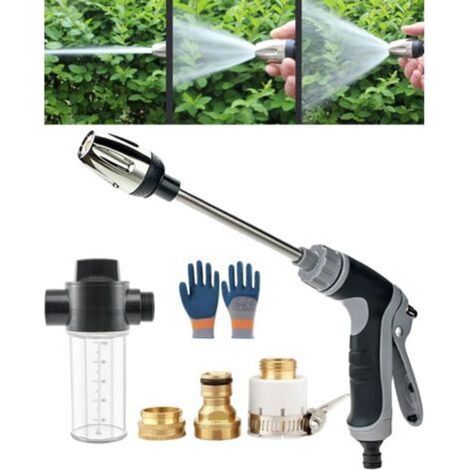 Aquoxis Nettoyeur Haute Pression Portable Aquoxis 2026 Pistolet Puissant 15x, Buses Multi-Angles, Réglable et Universelle pour gouttière, terrasse, Voiture, Animal de Compagnie, Nettoyage des vitres (1/5)