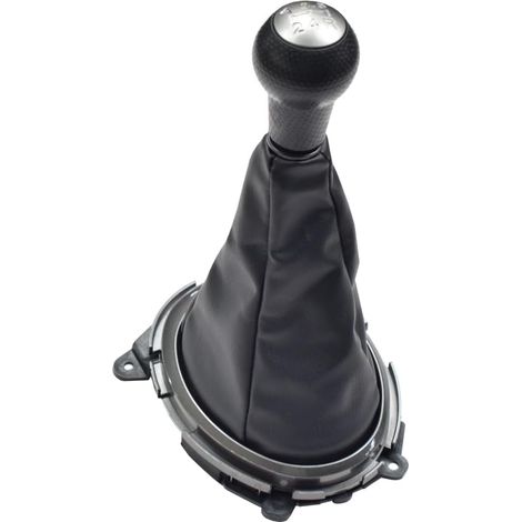 Pomo de palanca de cambios manual de cuero de 5 velocidades para Honda Fit Jazz 2009-2015 (juego) (1/5)