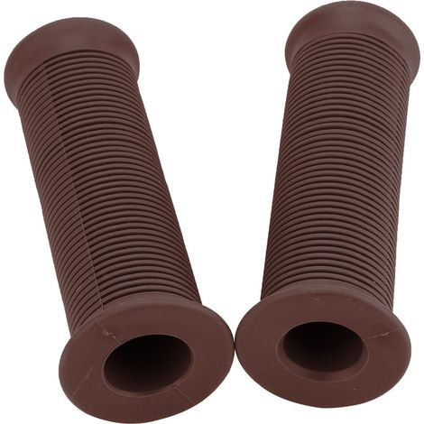 Deux embouts universels de guidon et de poignée d'accélérateur de moto rétro de 22 mm (brun rougeâtre) (1/5)