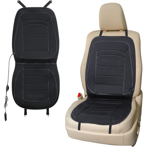 SWANEW 2pcs 12V riscaldato sedile cuscino anteriore sedile universale riscaldato copertura per auto casa riscaldata cuscino del sedile (1/5)