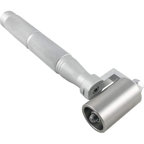 CSPARKV Handdruckrolle, flache rostfreie Nahtrolle für Tapetenkantennaht (40 mm)