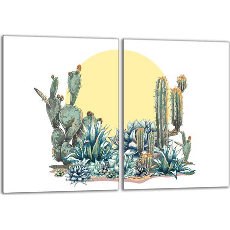 Piastra protettiva in vetro per la stufa 2x40x52 Cactus (1/5)