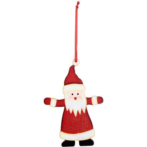 Sujet de Noël à suspendre Forme en Bois H 12 cm - Feeric Christmas (1/2)