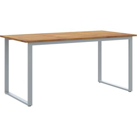 Table de jardin,Table d'extérieur pour repas Gris 160 x 80 x 75 cm CFW94457 (1/5)