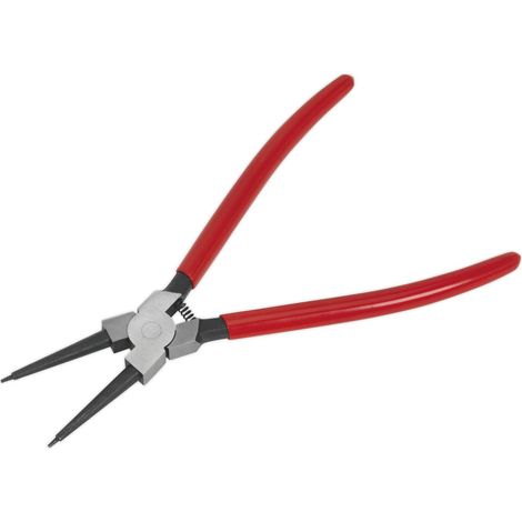 Interne droite Nez circlip Pince, Rouge, 230 mm (1/4)