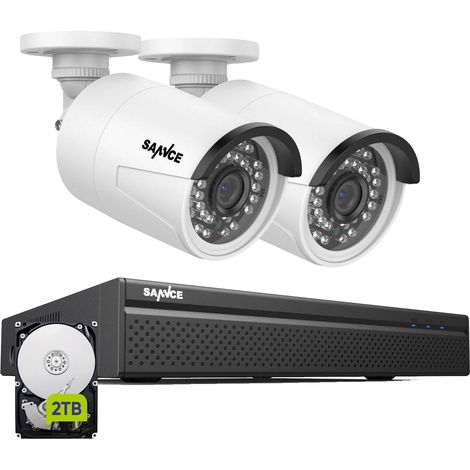 Sistema di telecamere di sicurezza, supporta 8 canali, registrazione ad alta risoluzione, 2T (1/2)