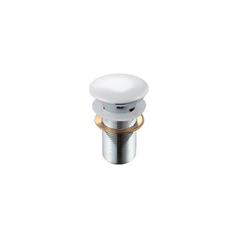 PILETTA CLICK-CLACK LAVABO FANCY CON TROPPO PIENO- Bianco- DH- pezzi 1